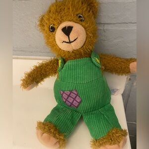 Green Corduroy Bear Plush Toy